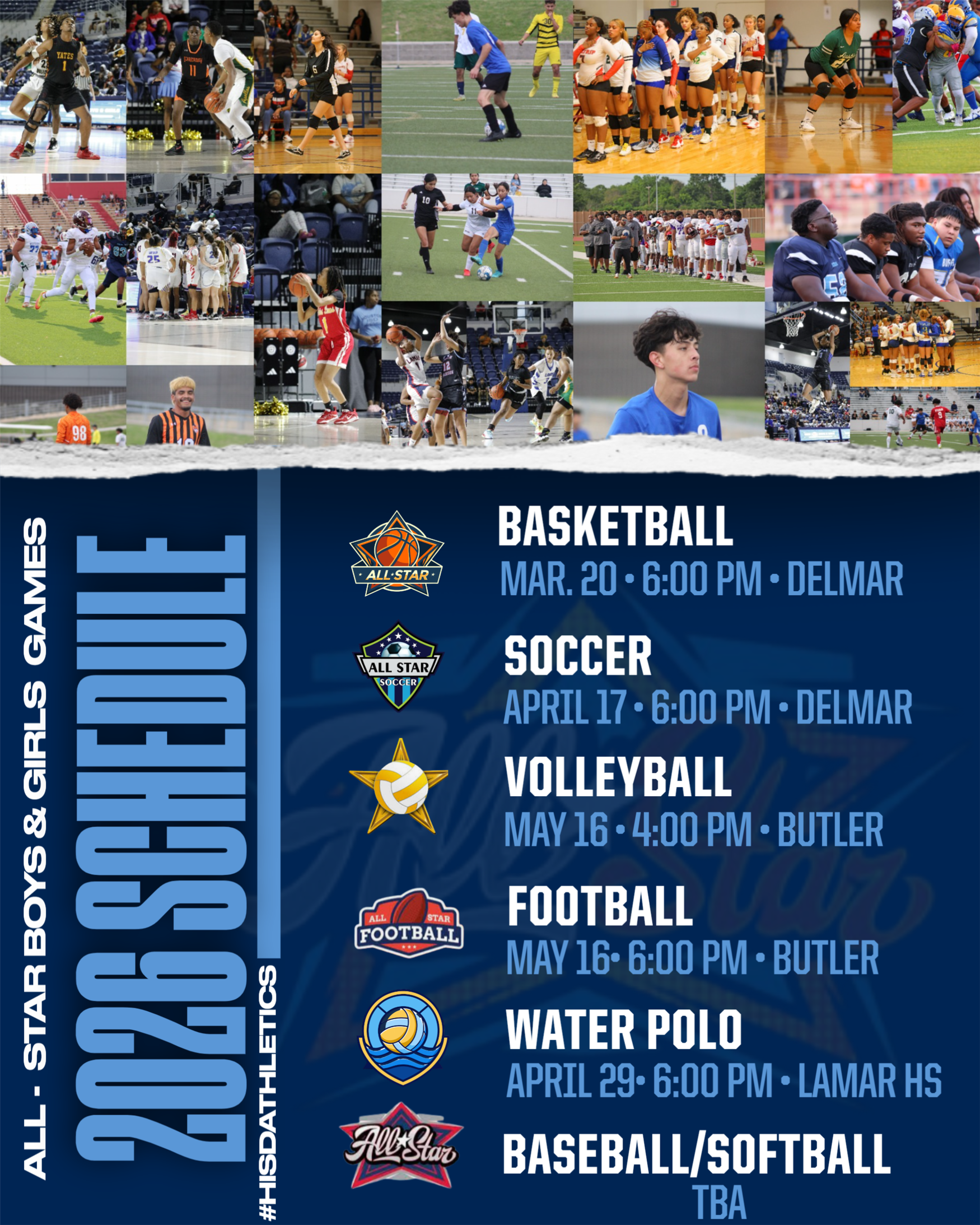 ALL STAR SCHEDULE